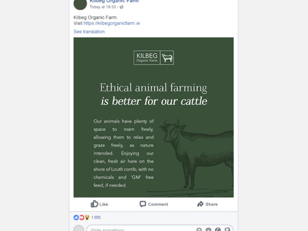 Kilbeg Organic Farm Social Media